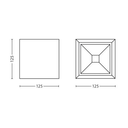Philips 43268/86/16 - lampe de table LED KUBIZ 2xLED/2,5W rust