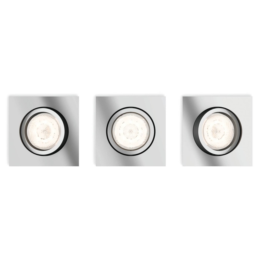 Philips  50393/11/P0 - PACK 3x Spot dimmable LED SHELLBARK LED/4,5W/230V