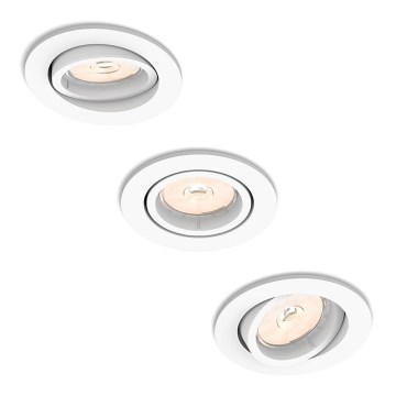 Philips 50393/31/PN - ENSEMBLE de 3 spots encastrés DONEGAL 1xGU10/5,5W/230V