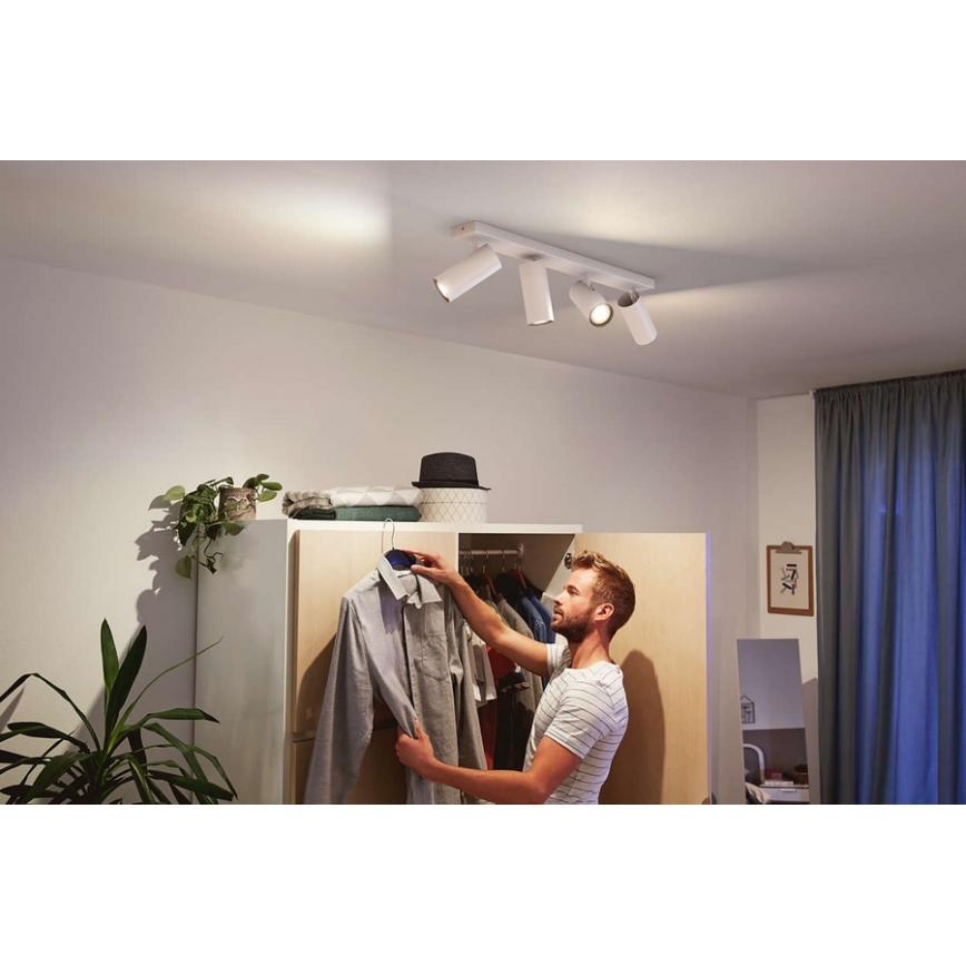 Philips 50464/31/P7 - Spot LED à intensité modulable HUE BURATTO 4xGU10/5,5W