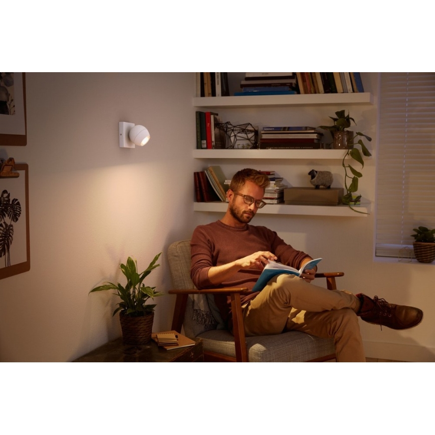 Philips - Spot à intensité variable LED Hue BUCKRAM 1xGU10/5W/230V + télécommande