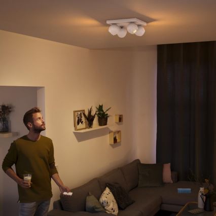 Philips - Spot à intensité variable LED Hue BUCKRAM 4xGU10/5W/230V