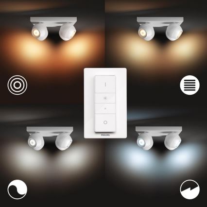 Philips - Spot à intensité variable LED Hue BUCKRAM 4xGU10/5W/230V