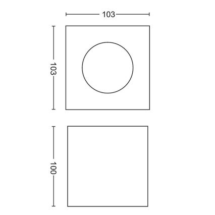 Philips - Spot à intensité variable LED 1xLED/4,5W/230V