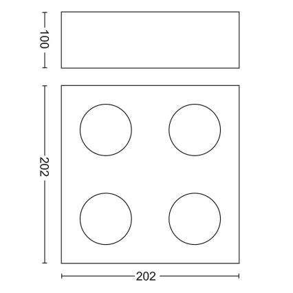 Philips - Spot à intensité variable LED 4xLED/4,5W/230V