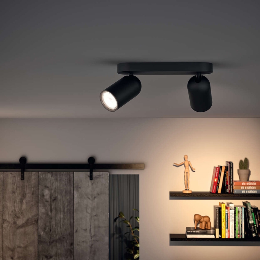 Philips 50582/30/PN - Spot MYLIVING PONGEE 2xGU10/10W/230V