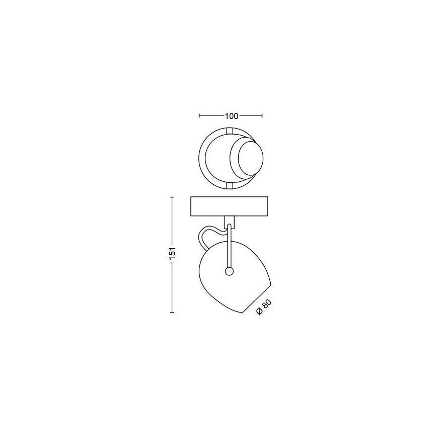 Philips 50611/31/P0 - Spot LED RIVANO LED/4,3W/230V