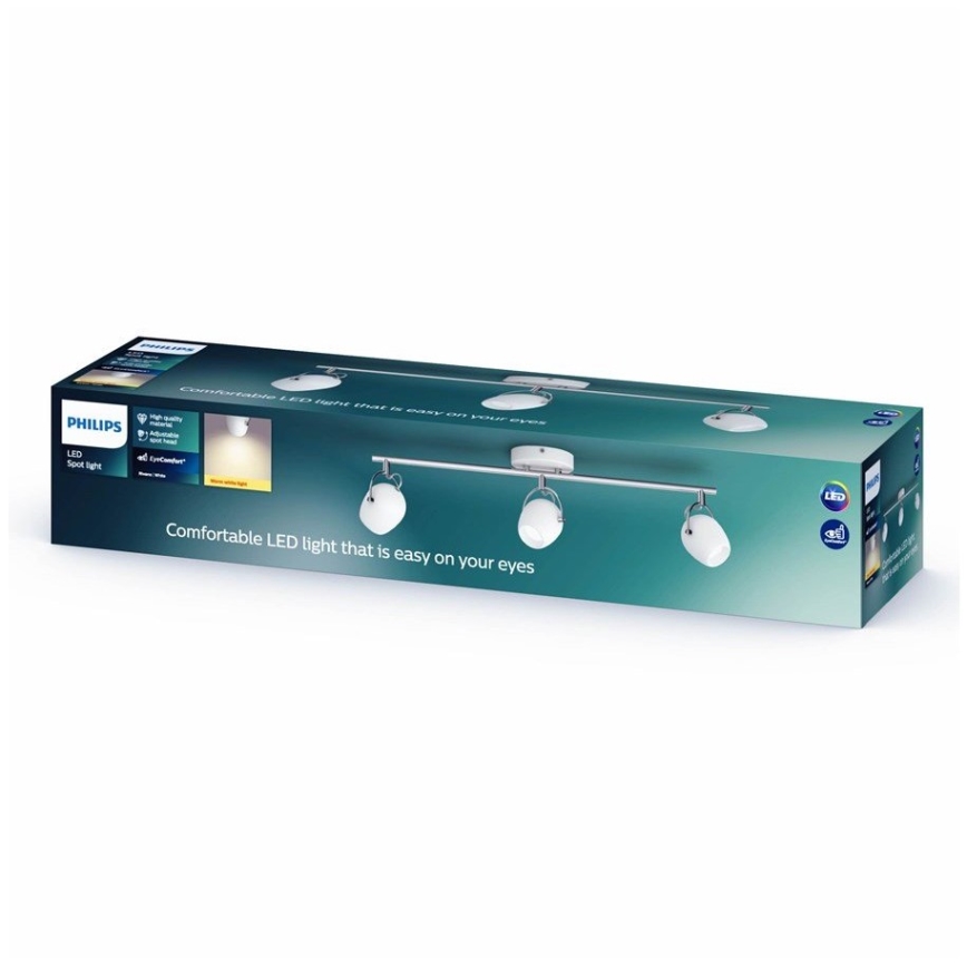 Philips 50613/31/P0 - Spot RIVANO 3xLED/4,3W/230V