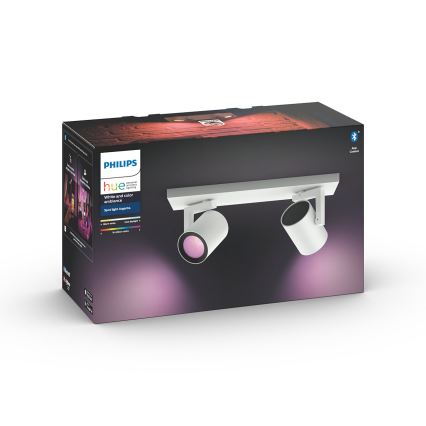 Philips - LED RGBW Spot à intensité variable Hue ARGENA 2xGU10/5,7W/230V