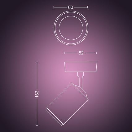 Philips - LED RGBW Spot à intensité variable Hue FUGATO 1xGU10/5,7W/230V