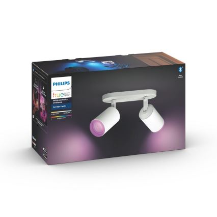 Philips - LED RGBW Spot à intensité variable Hue FUGATO 2xGU10/5,7W/230V