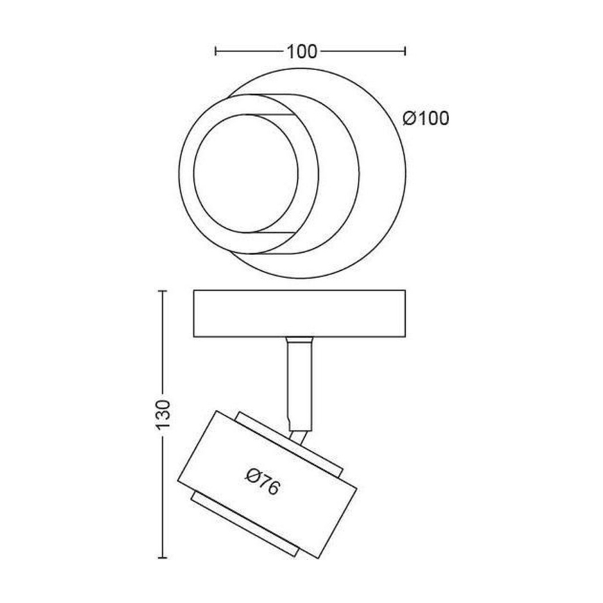 Philips 50651/05/P0 - Spot FERANO LED/4,3W/230V