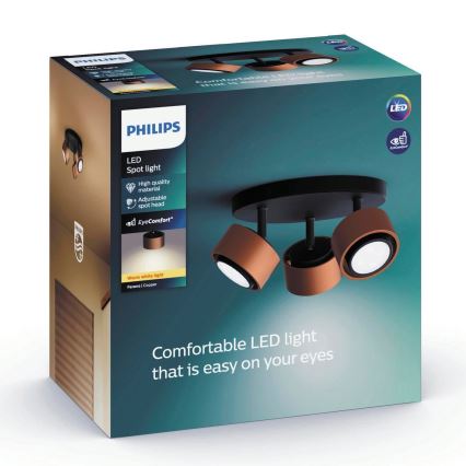 Philips 50653/05/P0 - Spot LED FERANO 3xLED/4,3W/230V