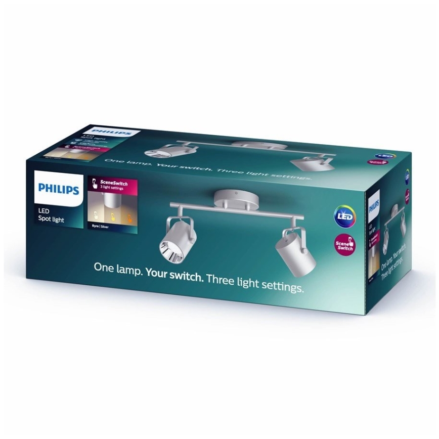Philips 50662/14/P0 - Spot BYRE 2xLED/4,3W/230V 2200/2500/2700K