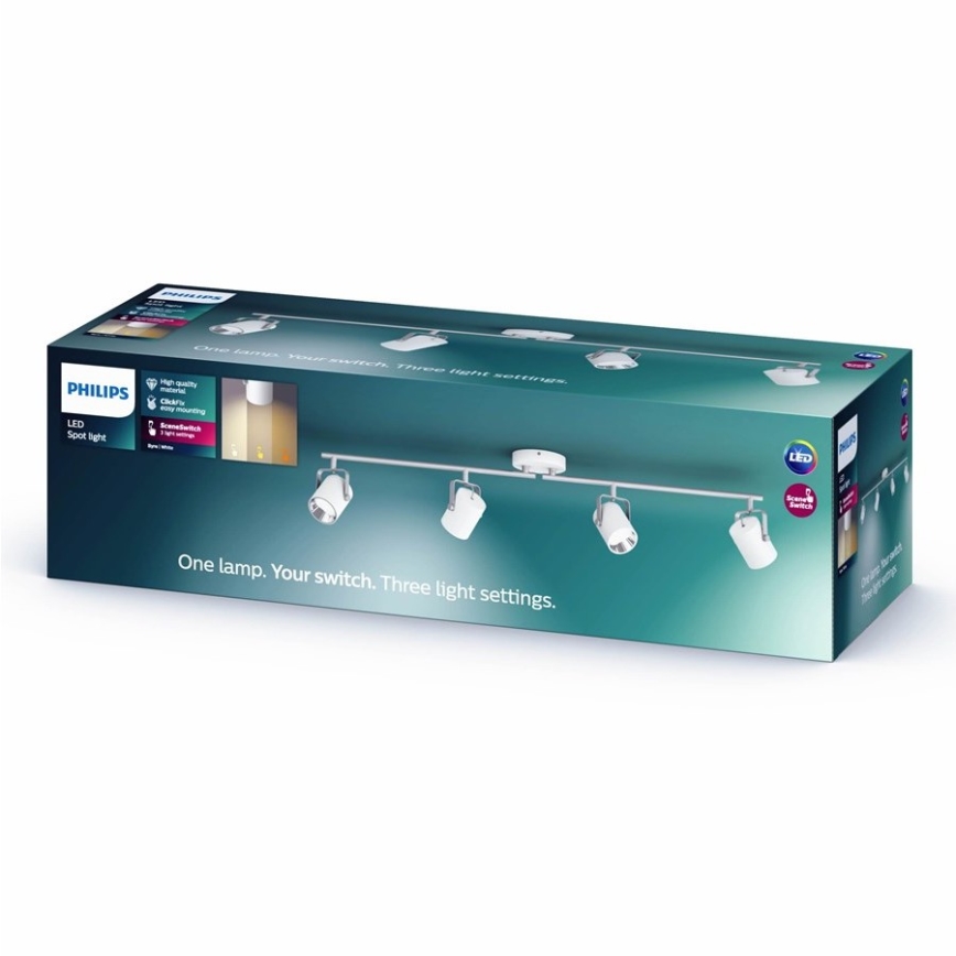 Philips - Spot 4xLED/4,3W/230V 2200/2500/2700K