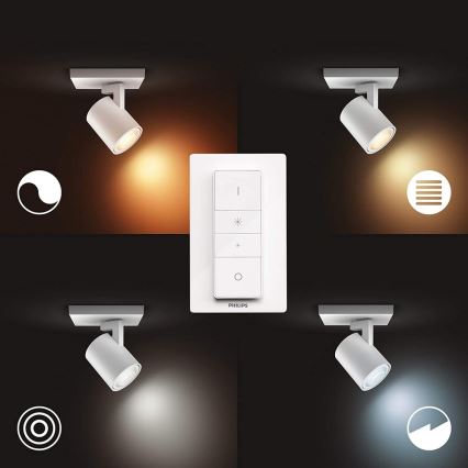 Philips - Spot LED à intensité variable Hue RUNNER 1xGU10/5W/230V + télécommande