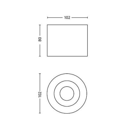 Philips - Spot à intensité variable LED 1xLED/4,5W/230V