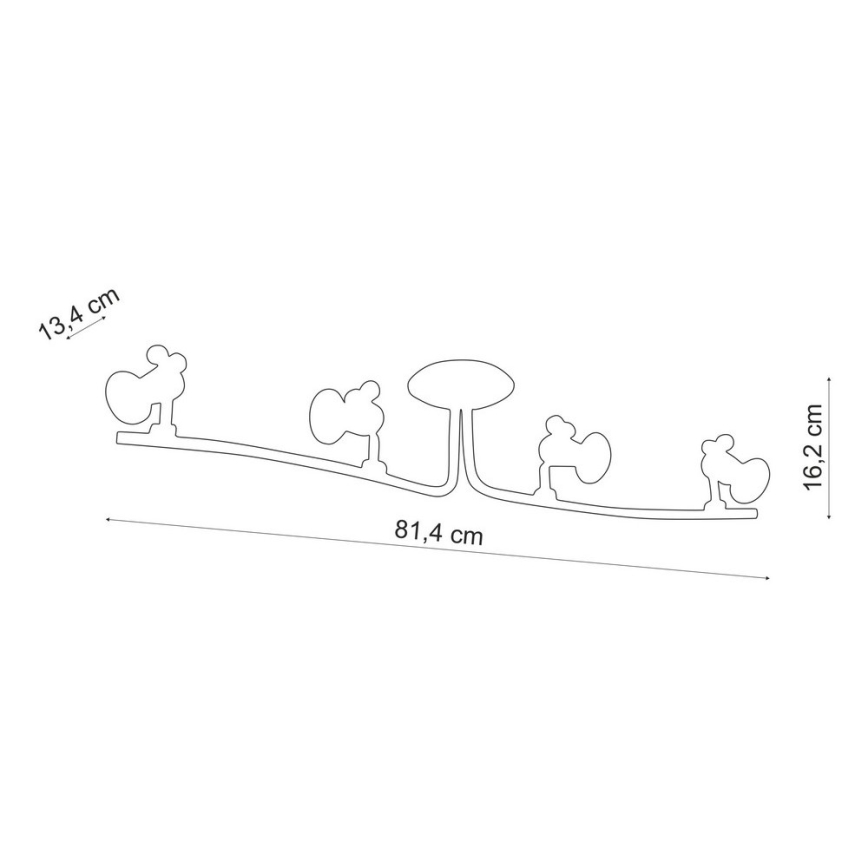 Philips 56314/55/16 - Spot enfant MYKIDSROOM BIRDEY 4xGU10/35W/230V