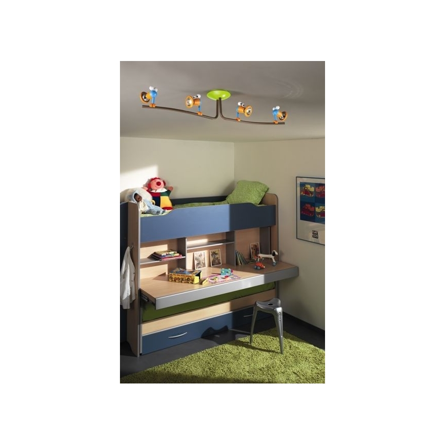 Philips 56314/55/16 - Spot enfant MYKIDSROOM BIRDEY 4xGU10/35W/230V