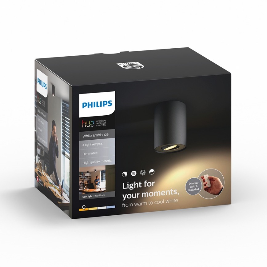 Philips - Spot LED à intensité modulable Hue PILLAR 1xGU10/5,5W