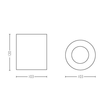 Philips 56330/30/P8 - Spot LED à intensité modulable PILLAR HUE 1xGU10/5,5W