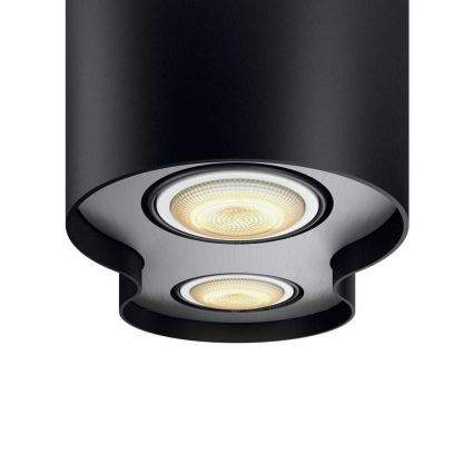 Philips - Plafonnier à intensité variable Hue PILLAR LED 2xGU10/5W/230V + télécommande