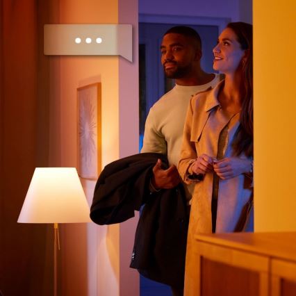 Philips - Plafonnier à intensité variable Hue PILLAR LED 2xGU10/5W/230V + télécommande