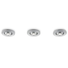 Philips 57983/48/16 - PACK 3x Spot dimmable encastrable LED salle de bain TALITHA LED/2W