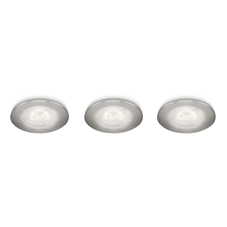 Philips 59100/17/16 - PACK 3x Luminaire LED encastrable SCEPTRUM LED/3W/230V