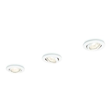 Philips 59243/31/E7 - LOT 3x Spot encastrable ENIF 1xGU10/50W/230V