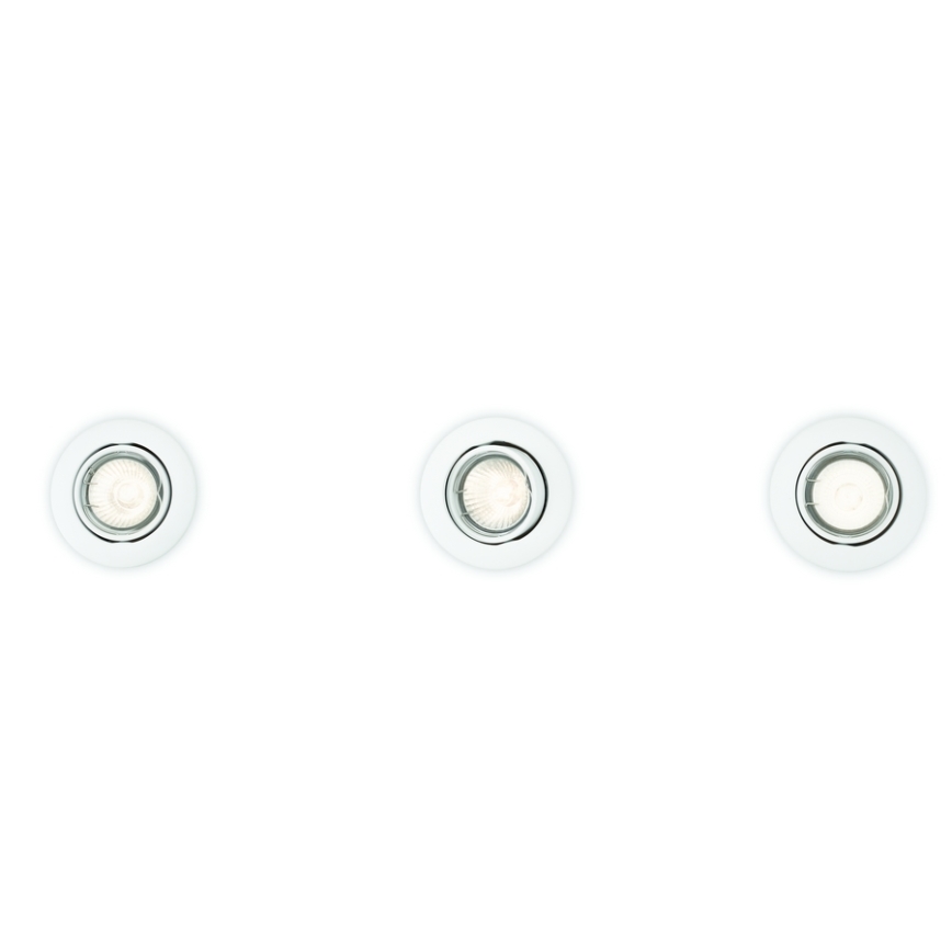 Philips 59243/31/E7 - LOT 3x Spot encastrable ENIF 1xGU10/50W/230V