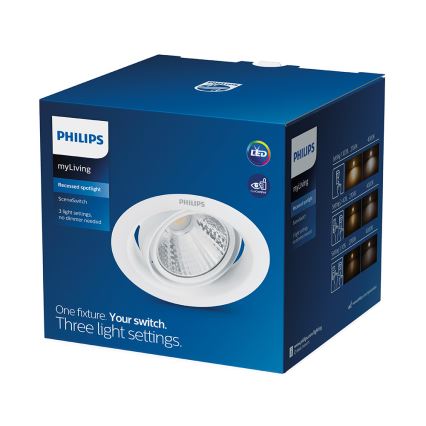 Philips - Spot encastrable 1xLED/3W/230V 2700K