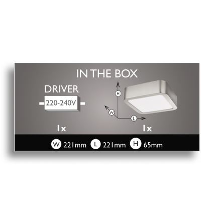 Philips 59712/17/16 - Plafonnier MYLIVING CANIS 1xLED/15W/230V