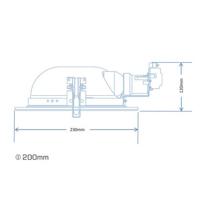 Philips 59799/17/12 - Luminaire encastrable ABERDEEN 2xE27/23W/230V