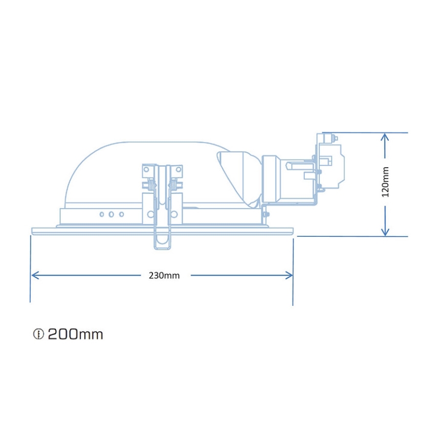 Philips 59799/17/12 - Luminaire encastrable ABERDEEN 2xE27/23W/230V