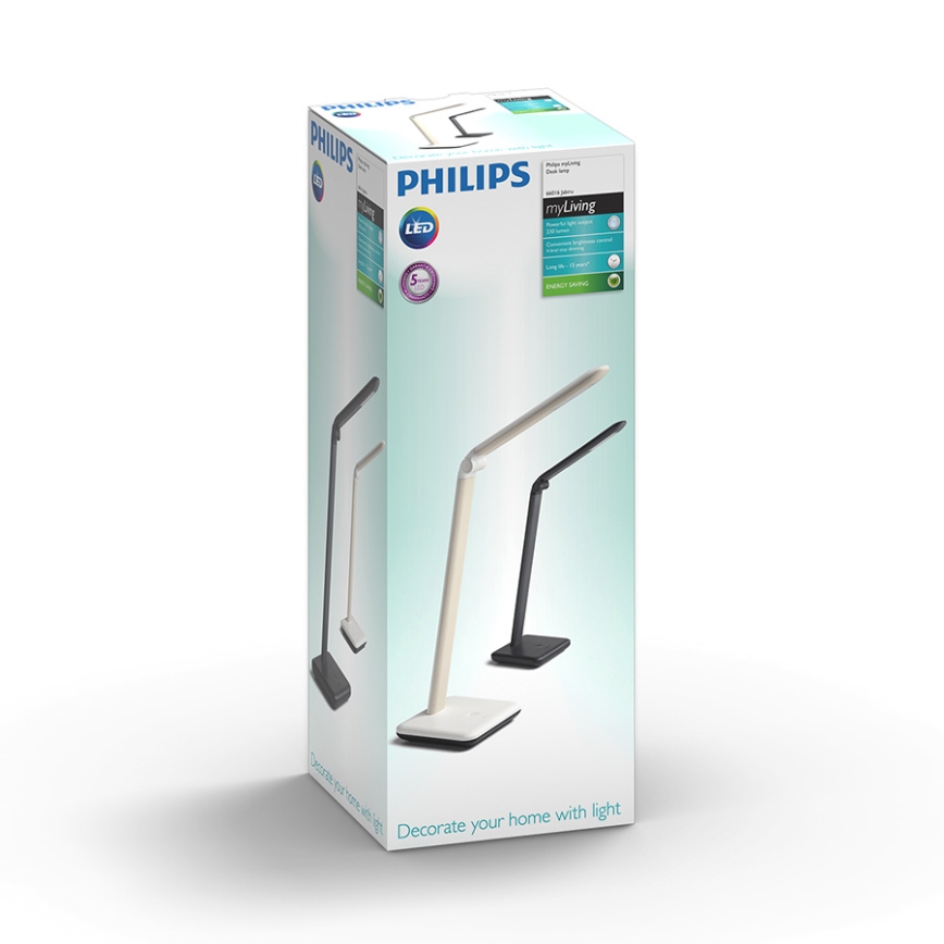 Philips 66016/30/P3 - Lampe de table LED à intensité modulable JABIRU LED/4,5W/230V noir