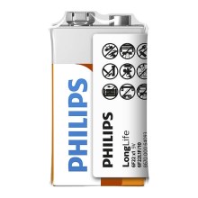 Philips 6F22L1F/10 - Batterie au chlorure de zinc 6F22 LONGLIFE 9V