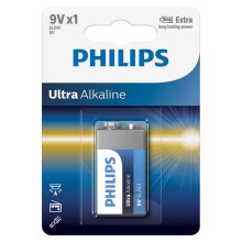 Philips 6LR61E1B/10 - Pile alcaline 6LR61 ULTRA ALKALINE 9V
