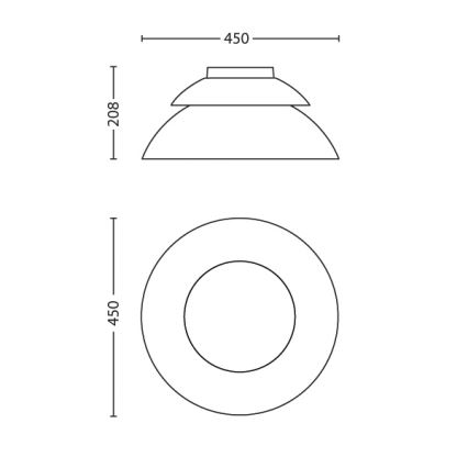 Philips 71201/31/PH - Plafonnier à intensité modulable HUE BEYOND 4xLED/4,5W/230V