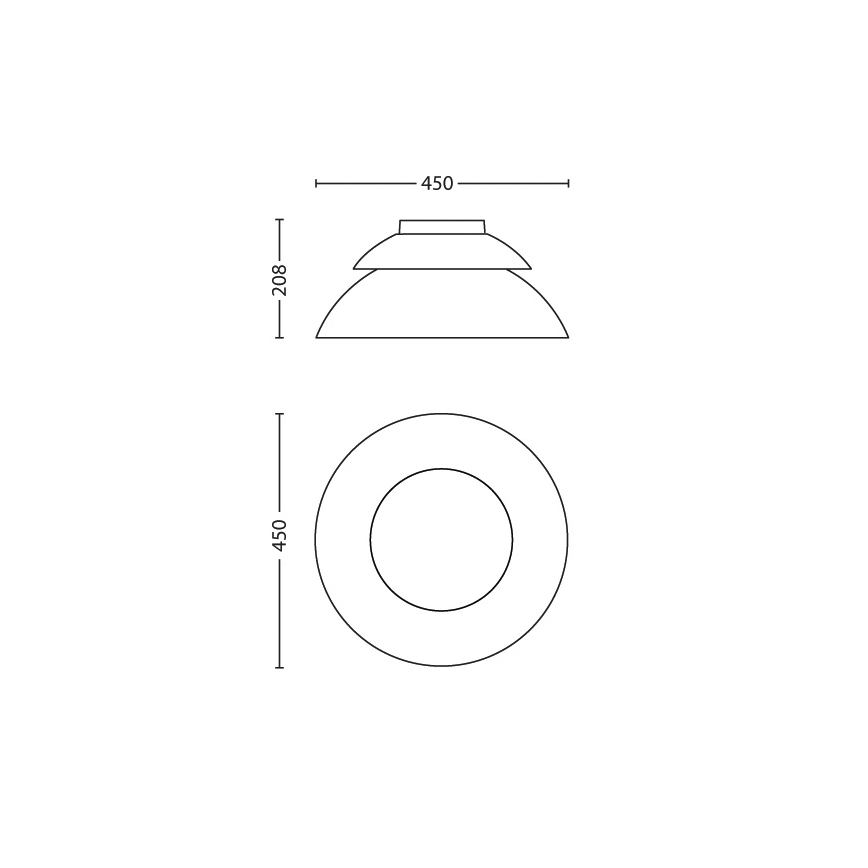 Philips 71201/31/PH - Plafonnier à intensité modulable HUE BEYOND 4xLED/4,5W/230V