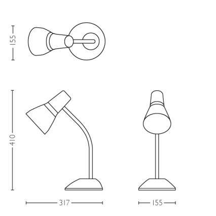 Philips 71567/96/PN - lampe de table MYLIVING PEAR 1xE27/11W/230V
