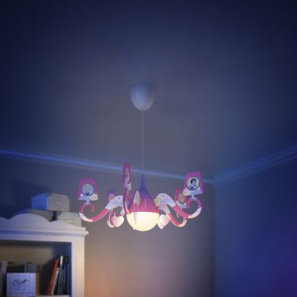 Philips 71757/28/16 - Lustre enfant DISNEY PRINCESS 1xE27/15W/230V