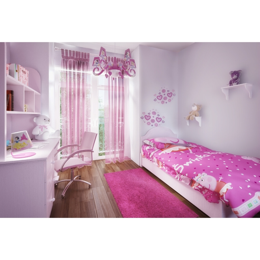 Philips 71757/28/16 - Lustre enfant DISNEY PRINCESS 1xE27/15W/230V