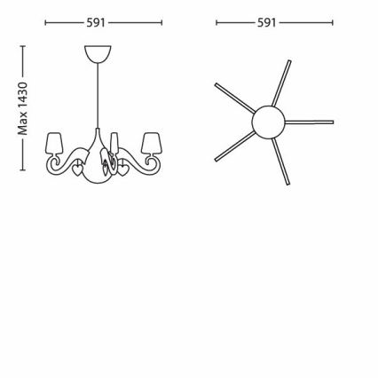 Philips - Lustre enfant 1xE27/15W/230V