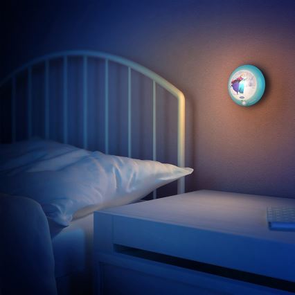 Philips 71765/08/16 - Veilleuse LED enfant avec détecteur 1xLED/0,06W/2xAAA
