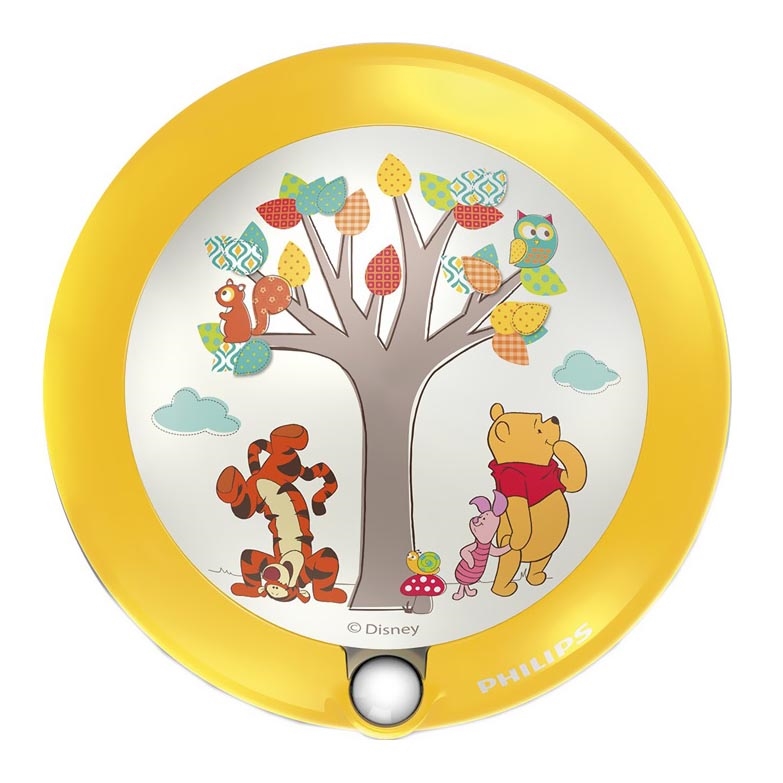 Philips 71765/34/16 - Veilleuse LED avec détecteur pour enfant DISNEY WINNIE THE POOH 1xLED/0,06W/2xAAA