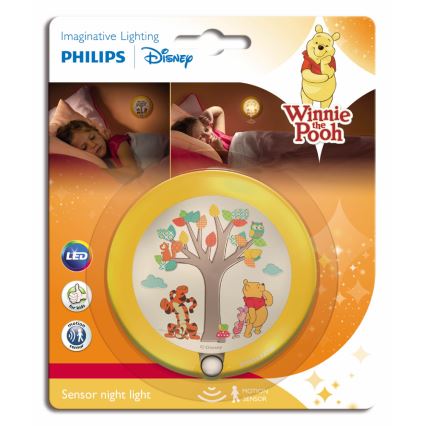 Philips 71765/34/16 - Veilleuse LED avec détecteur pour enfant DISNEY WINNIE THE POOH 1xLED/0,06W/2xAAA