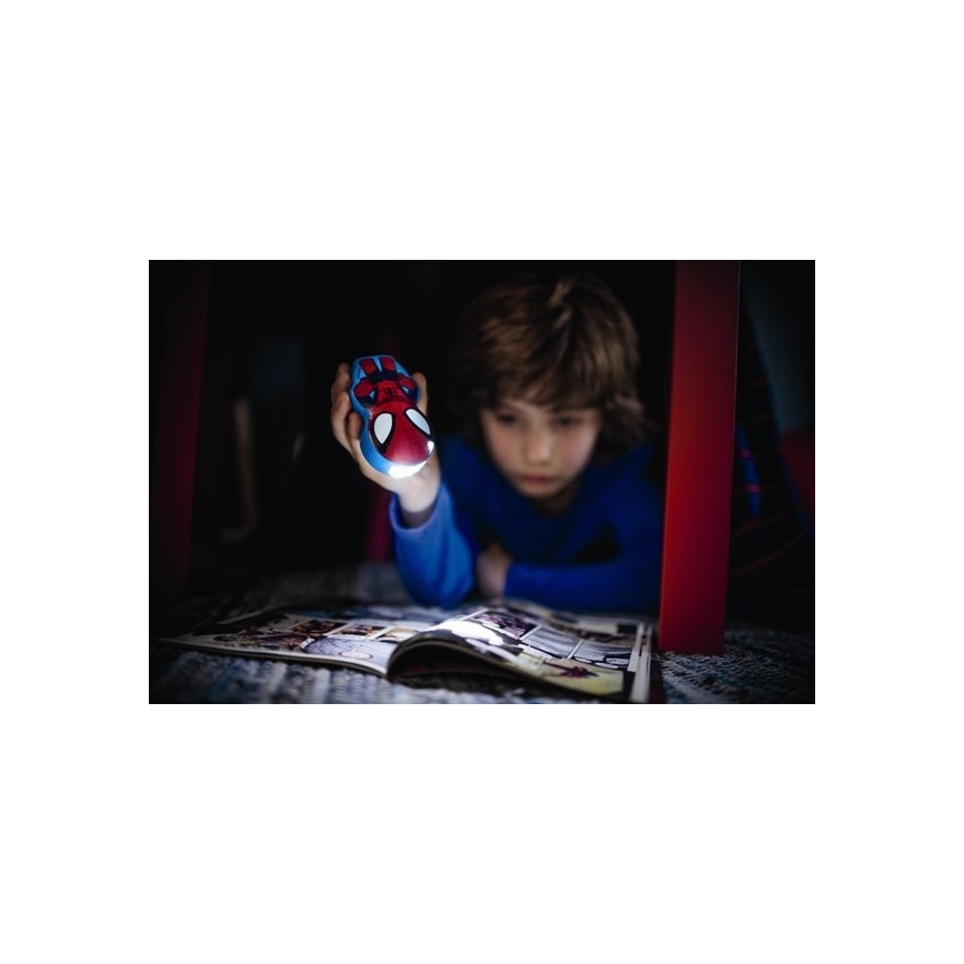 Philips 71767/40/16 - Lampe de poche LED enfant DISNEY SPIDER-MAN 1xLED/0,3W/2xAAA