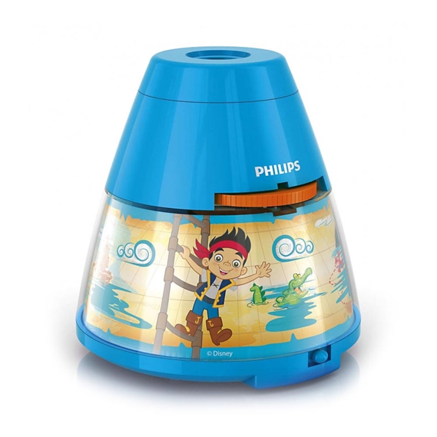 Philips 71769/05/16 - Lampe de table enfant avec projecteur DISNEY PIRATE LED/0,1W/3xAA