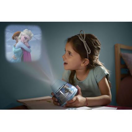 Philips 71769/08/16 - Projecteur enfant LED DISNEY REINE DES NEIGES 1xLED/0,1W/3xAA